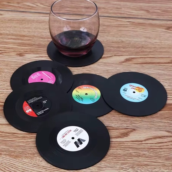 🎶Vinyl Record Coasters Set🎶 - Picture 1 of 3